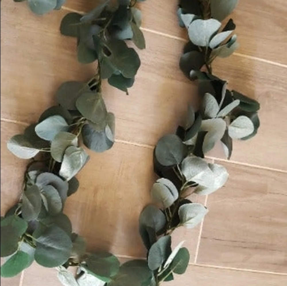 Faux eucalyptus garland